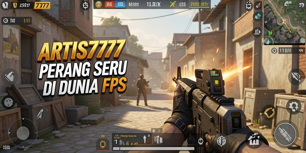 Screenshot utama ARTIS777 menampilkan aksi tembak-menembak yang mendebarkan.