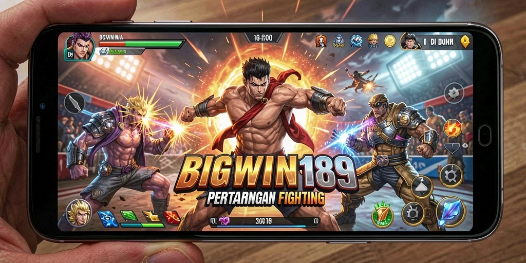 Tangkapan layar menampilkan aksi pertarungan seru dalam BIGWIN189.
