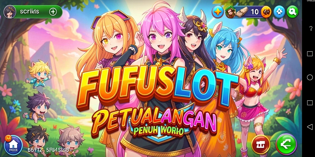Tampilan gameplay FUFUSLOT yang penuh aksi dan karakter menarik.