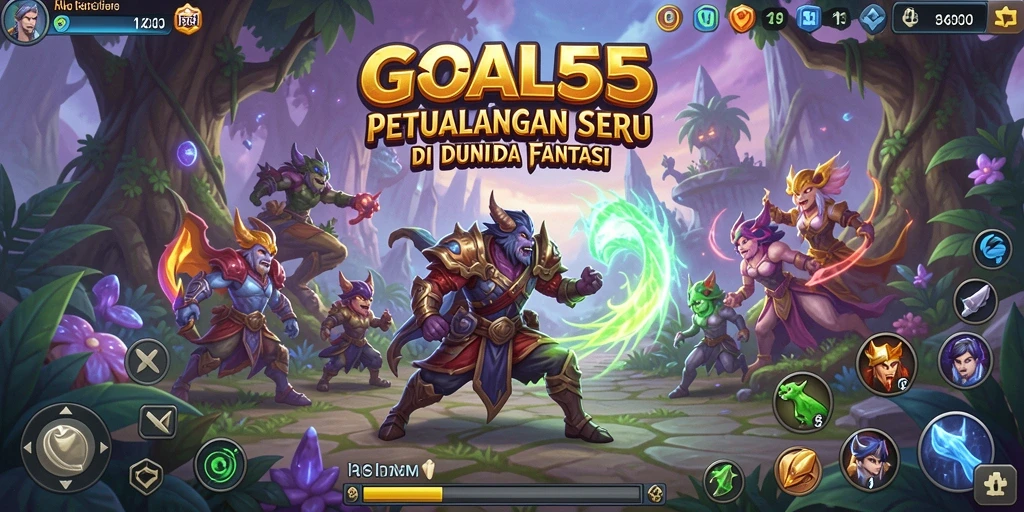 Tampilan menarik dari gameplay dalam petualangan seru GOAL55.