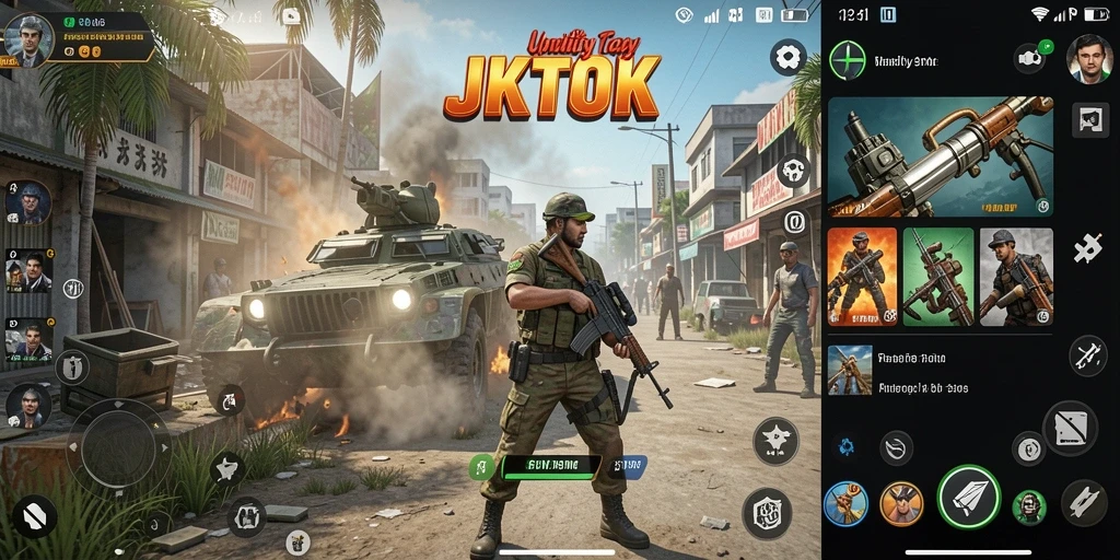 Tampilan antarmuka JKTOK yang sederhana dan menarik.