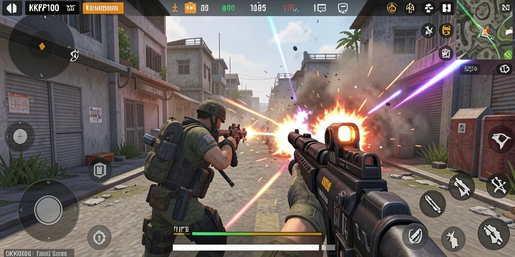 Gameplay KPK100 menampilkan aksi pertarungan seru dan strategi taktis.