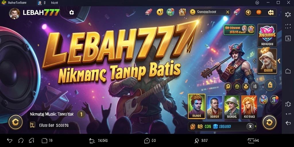 Tampilan gameplay LEBAH777 dengan interaksi musik yang seru.