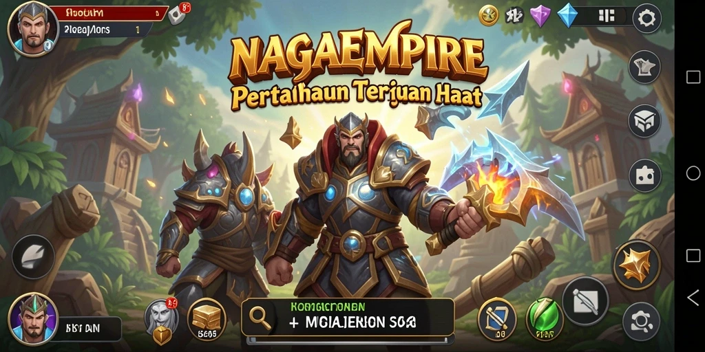 Gameplay menegangkan di NAGAEMPIRE Tower Defense