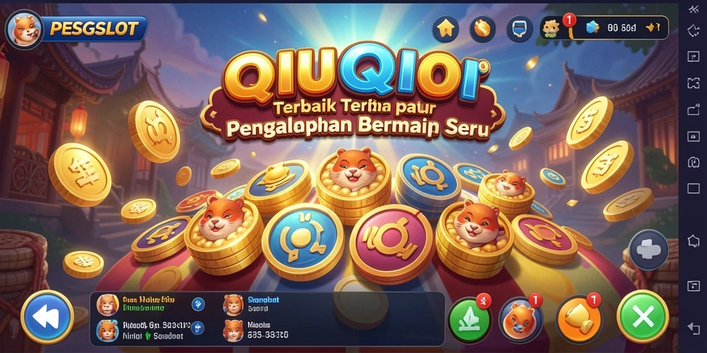 Screenshot gameplay QiuQiu PESGSLOT yang seru dan interaktif.
