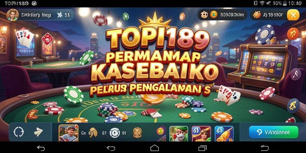 Screenshot gameplay TOPI189 dengan tampilan Kasino yang mengasyikkan.
